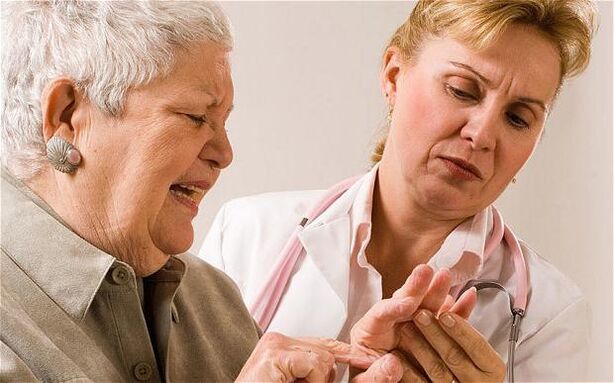 Exame dos dedos para detectar dor nas articulacións